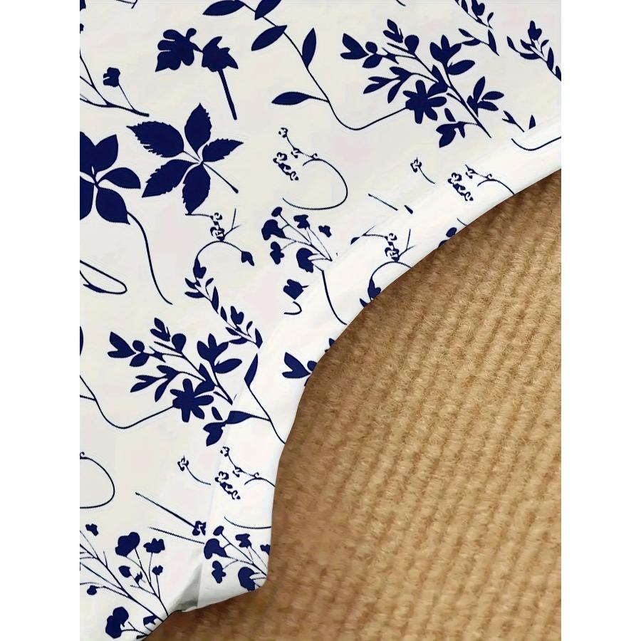 Женское Повседневное Макси-Платье с Цветочным Принтом, Платье с Коротким Рукавом и Круглым Вырезом, Бохо Платье для Пляжного Отдыха, Женская Одежда Y2k, Футболка