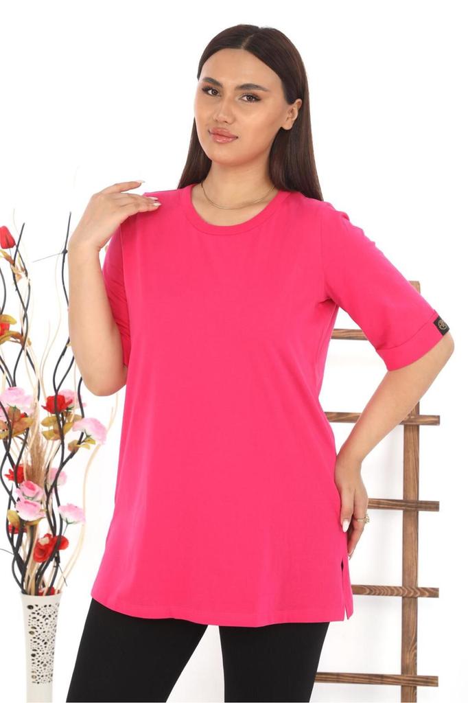 Женская стильная футболка большого размера Футболка больших размеров