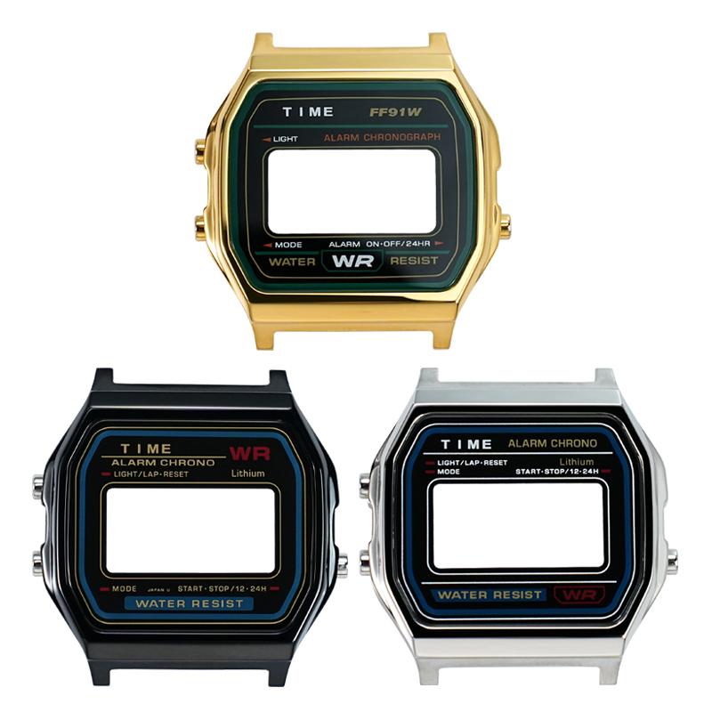 Для Casio Серия Маленький Квадрат A158/A159 168 F91 модифицированные аксессуары из нержавеющей стали для корпуса и замена на высококачественный корпус
