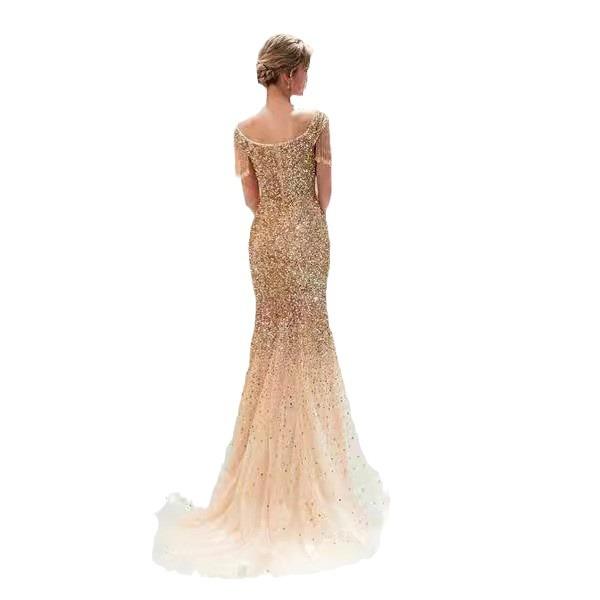 Летняя новая европейская и американская женская одежда сексуальное платье с открытыми плечами и рукавами платье с бронзированием без рукавов с V-образным вырезом, длинное платье