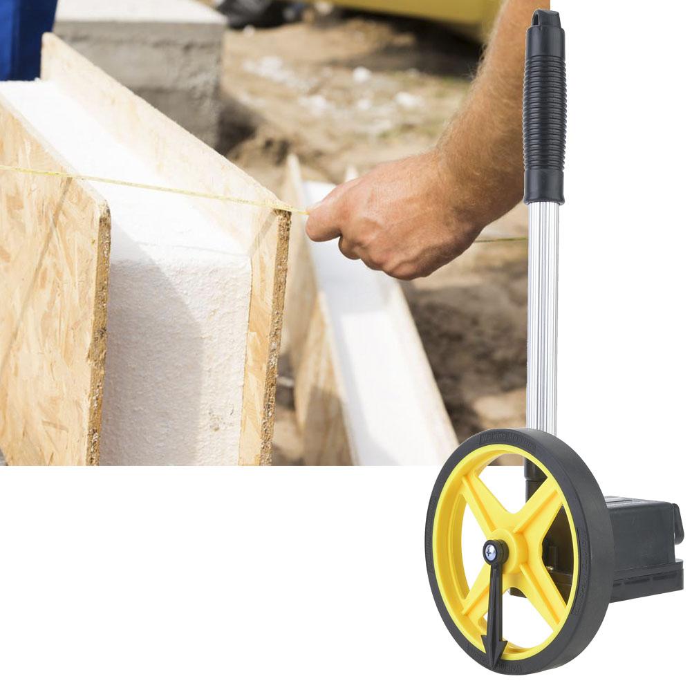 Измерительное колесо точное 0. 9,9 м Механическая двойная складная Одна кнопка для сброса Подножка для сохранения точки старта подставки с телескопи