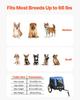 Dog Bike Trailer, Supports up to 30 kg, Pet Cart Bicycle Carrier for Small & Medium Dogs, Easy Folding Frame with Quick Release Wheel, Universal