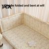 Soft Crib Padding for Infants Cotton Bumper Pad Newborns, Anti-collision Breathable Fixed Quilting Boys And Girls Bed Liner, Easy Install