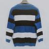 Fashion Women  Long Sleeve Striped Print Casual Knitted Loose Sweater Top