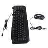 Wired Keyboard Mouse Combo 1200DPI RGB Light Ergonomic 104 Keys Aluminum Alloy Gaming Keyboard and Mouse Set for