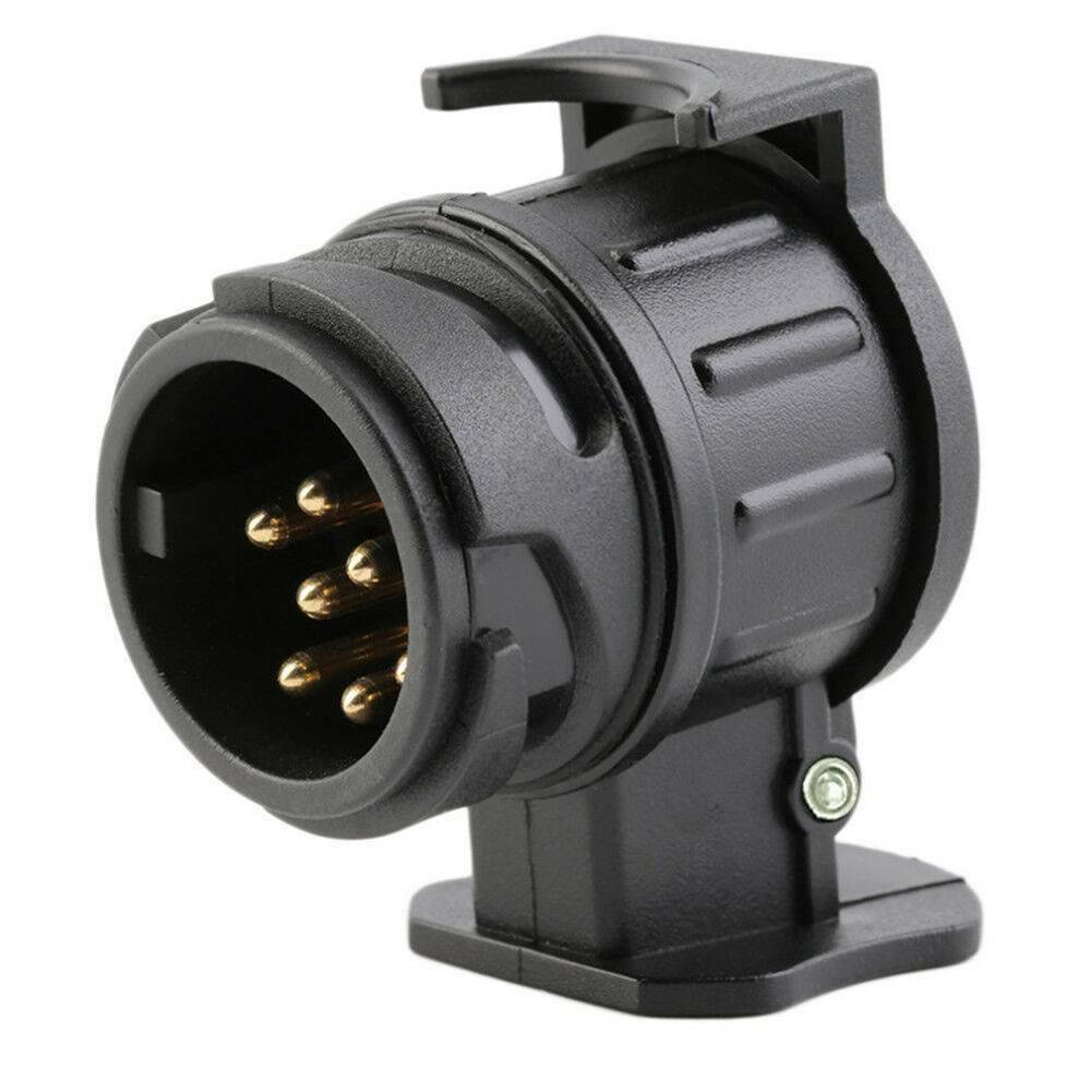 Durable 13 To 7 Pin Plug Adapter Trailer Connector 12V Towbar Towing Waterproof Plugs Socket Adapter Protect