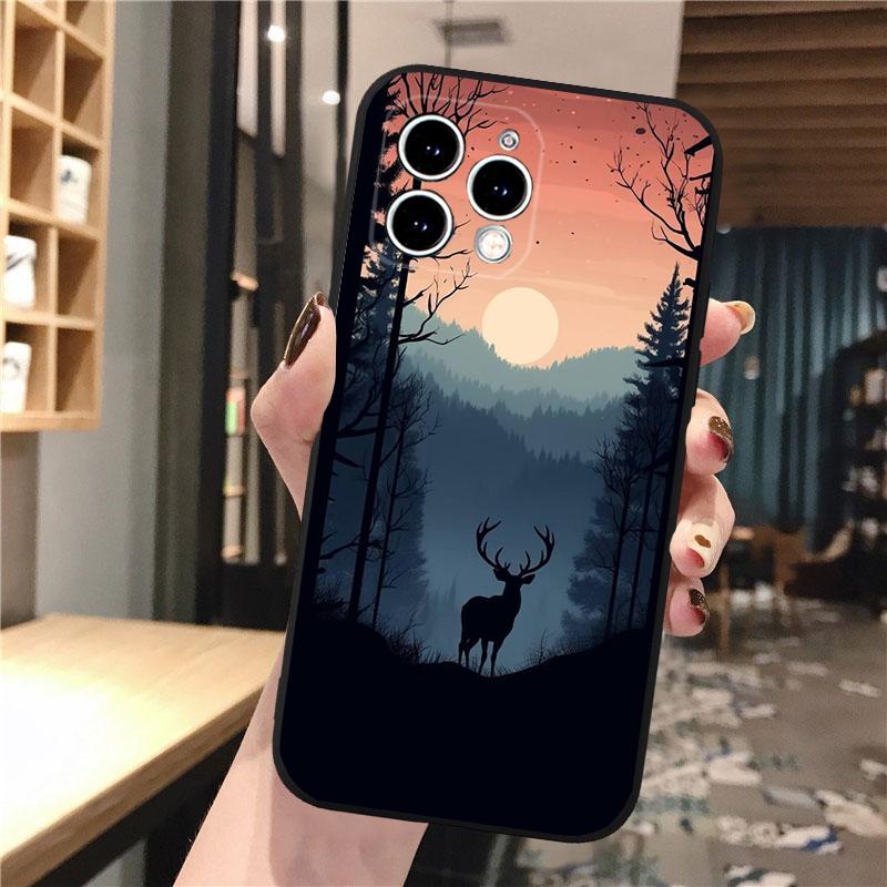 Чехол для телефона Охота на оленя Для iphone 17 Pro Max Air 16 15 14 13 Pro Max 15 16 Pro 15Plus