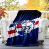 Western Bulldogs Flannel Blanket Soft All-Season Throw, Design for Camping, Car Travel, Hiking Sofa, Bed, Office Perfect Gift for Parties