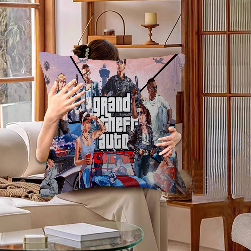 GTA 5 Наволочка Мультяшный Подарок Чехол на Подушку Спальня Дом Диван Стул Сиденье Декор Наволочка