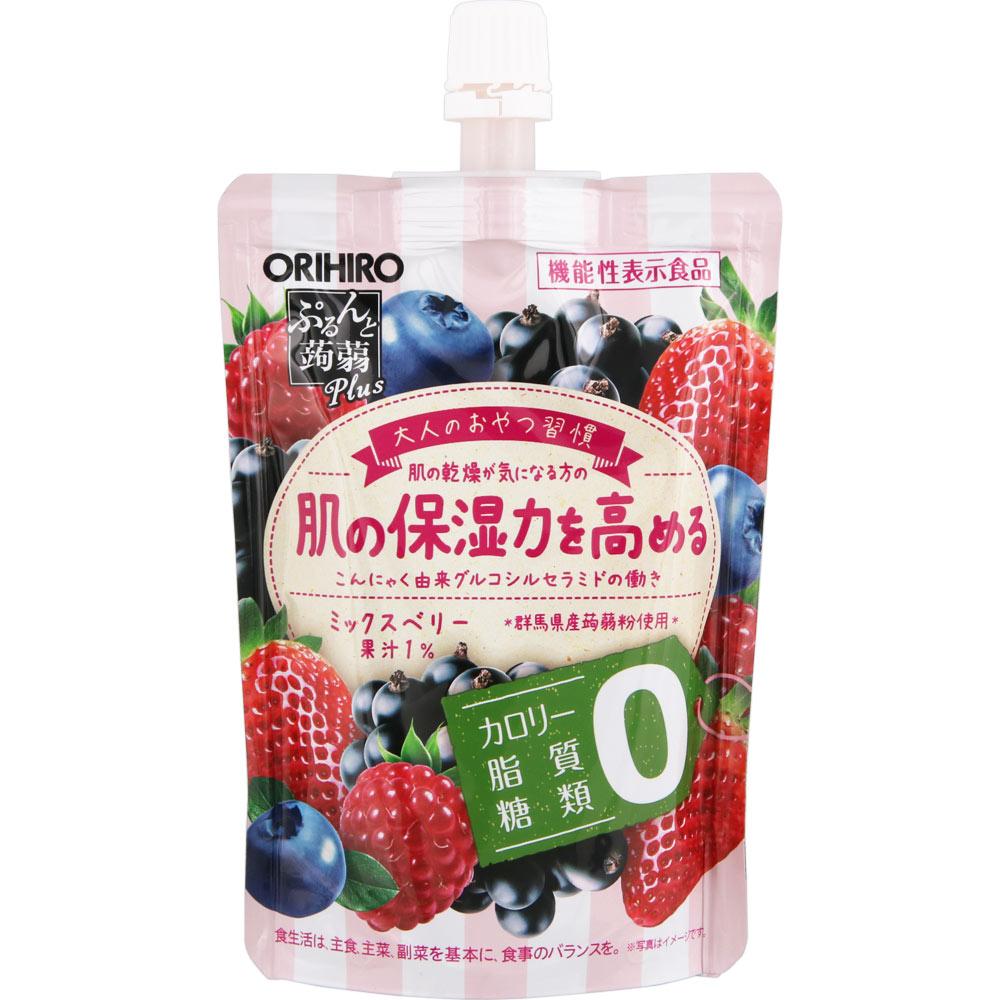 Orihiro Prandu Purunto Konnyaku Jelly Purunto Konnyaku Plus смешанный ягодный вкус 130г Другое (проверьте замки, очистители языка и т. д.) Желе Другое (проверьте ло