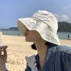 Japanese White Fisherman Hat Women's Summer Thin Sunscreen Basin Hat Fashionable and Versatile Face Covering Hat Korean Version