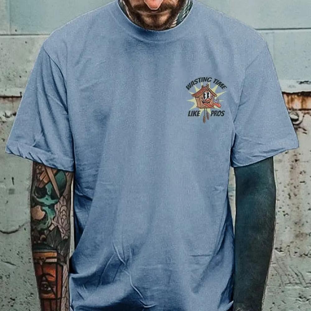 Popular New Weird Short Sleeve Mositure Absorbing Quick Dry Cmfortable Loose T-shirts Men In The Summer Of 2024 Streetwear