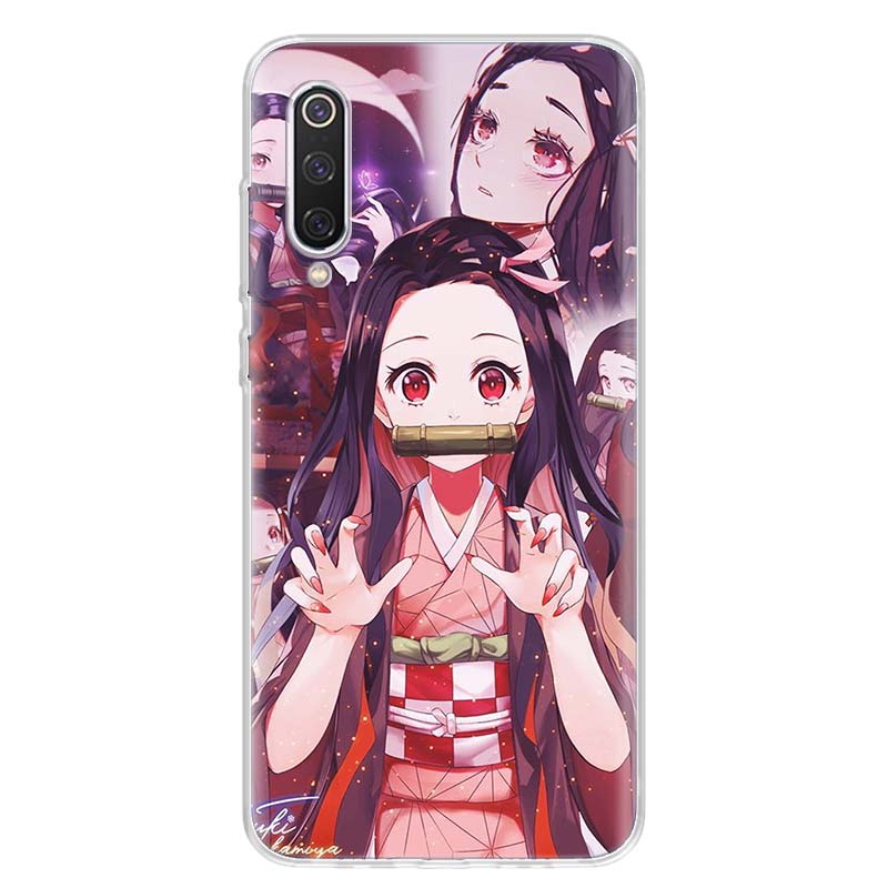 Чехол для телефона Demon Slayer Kamado Nezuko для Xiaomi Poco X3 GT X4 NFC M4 Pro M3 M2 F3 F2 F1 Mi Note 10 A3 A2 Lite A1 CC9E Fun