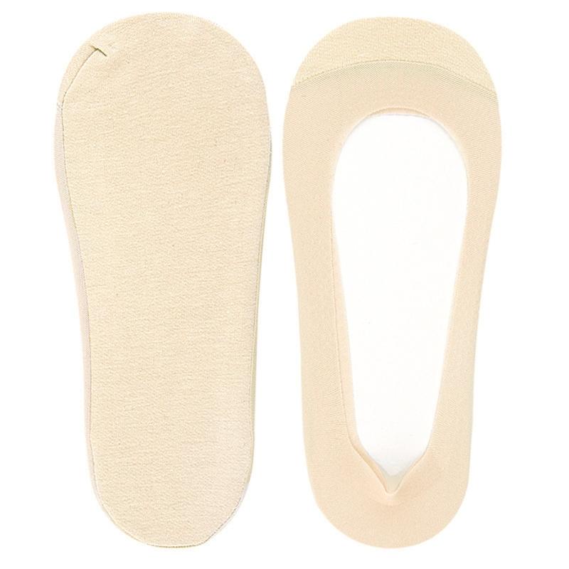 Women's Lightweight Invisible Liner Socks For Shallow Shoe Cotton Blend Mesh Fabric Nonslip Summer Footwear Accessories