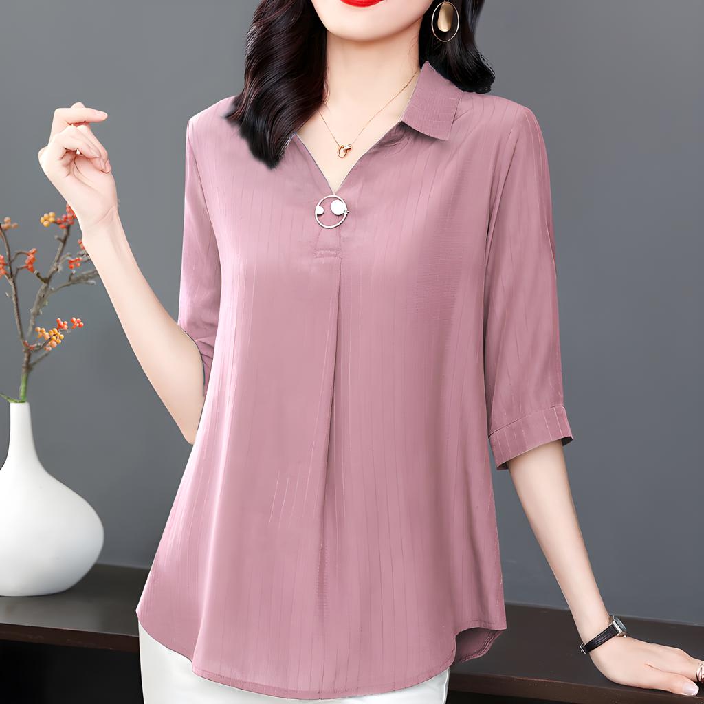 Летние женские рубашки с коротким рукавом, винтажные однотонные длинные свободные женские блузки, повседневный женский топ M-5XL