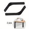 2pcs L Bracket for Shelves Heavy Duty Thickened and Widen Hidden Brace Joint Angle Brackets