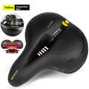 Wide Soft Thicken Bicycle Seat Cycling Big Bum Bike Saddle Reflective Shock Absorbing Hollow Breathable Rainproof Pad