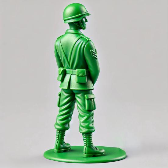 Green Soldier Figurine Toilet Reading Newspaper Peeing Man Resin Statue Sculpture Model Toy Home Office Desktop Decoration Ornament