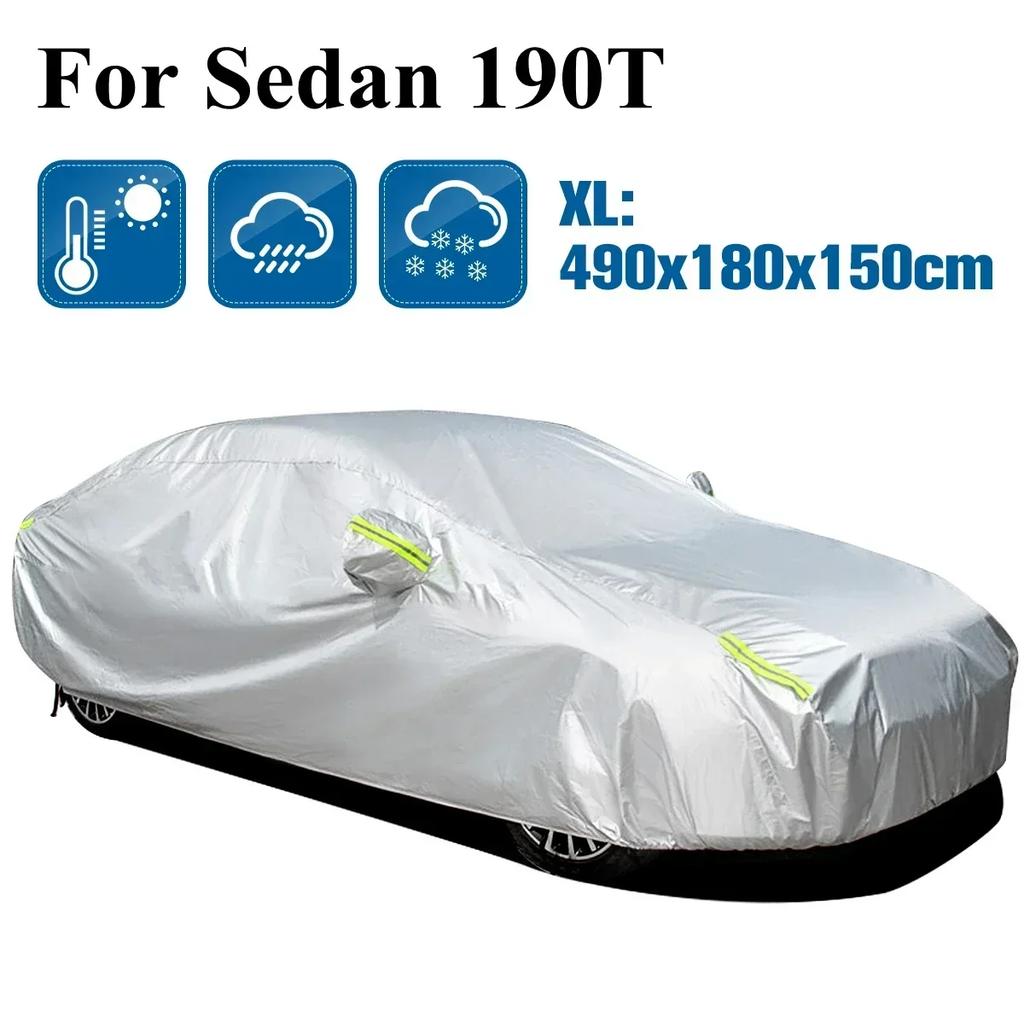 Universal Car SUV Cover UV Protection Snow CoverSunshade Waterproof Dustproof for Sedan Scratch-Resistant Sedan Suit SUV Car Tools