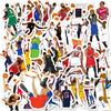 50 Nba - Classic Action Stickers Faceless Nba Basketball Players Collection Not Repeating