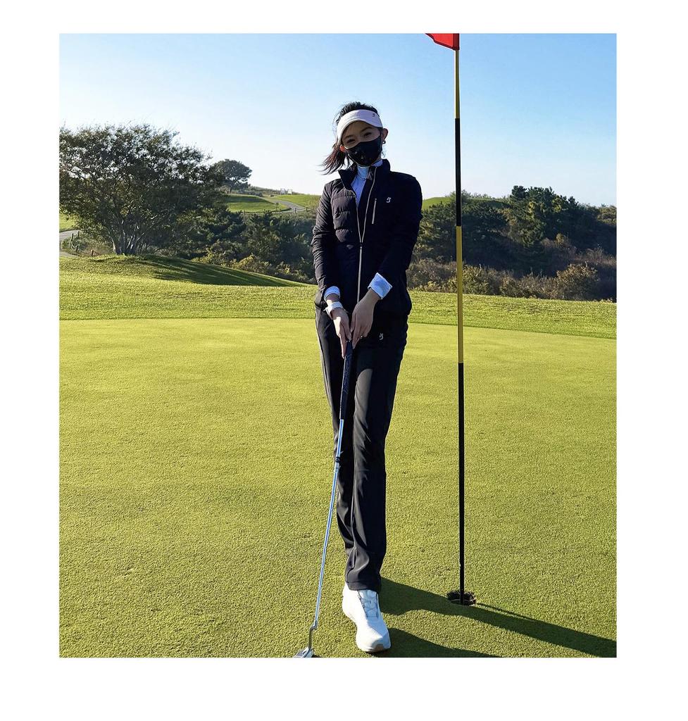 TASHI GOLF Женский зимний теплый стройнящий пуховик и комплект брюк с высоким поясом на флисе