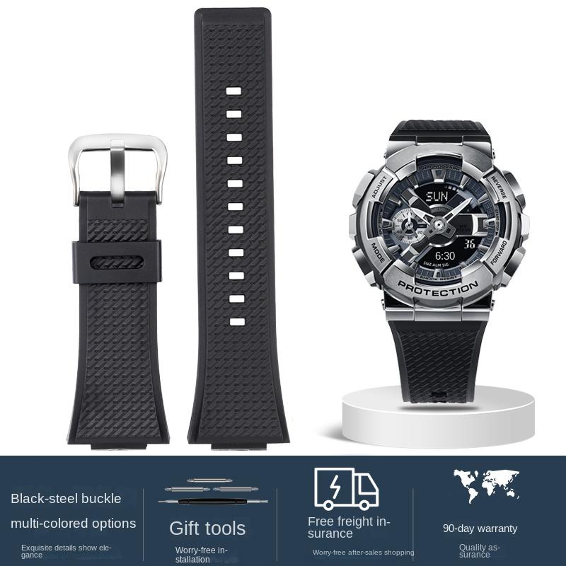 16 мм силиконовый мужской ремешок для часов Casio G-Shock GA-110 GM-110GB GA-110 GA-100 GA-120 Резиновый силиконовый ремешок для часов аксессуары