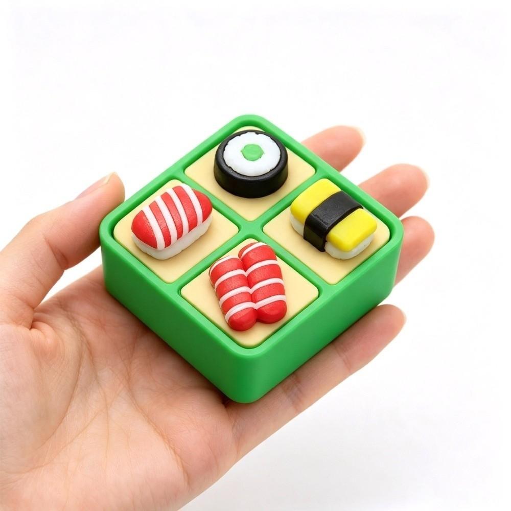 Mechanical Switch Sushi Box Fidget Clicker Keychain Food‑Shaped Stress Keychain Backpack Charm