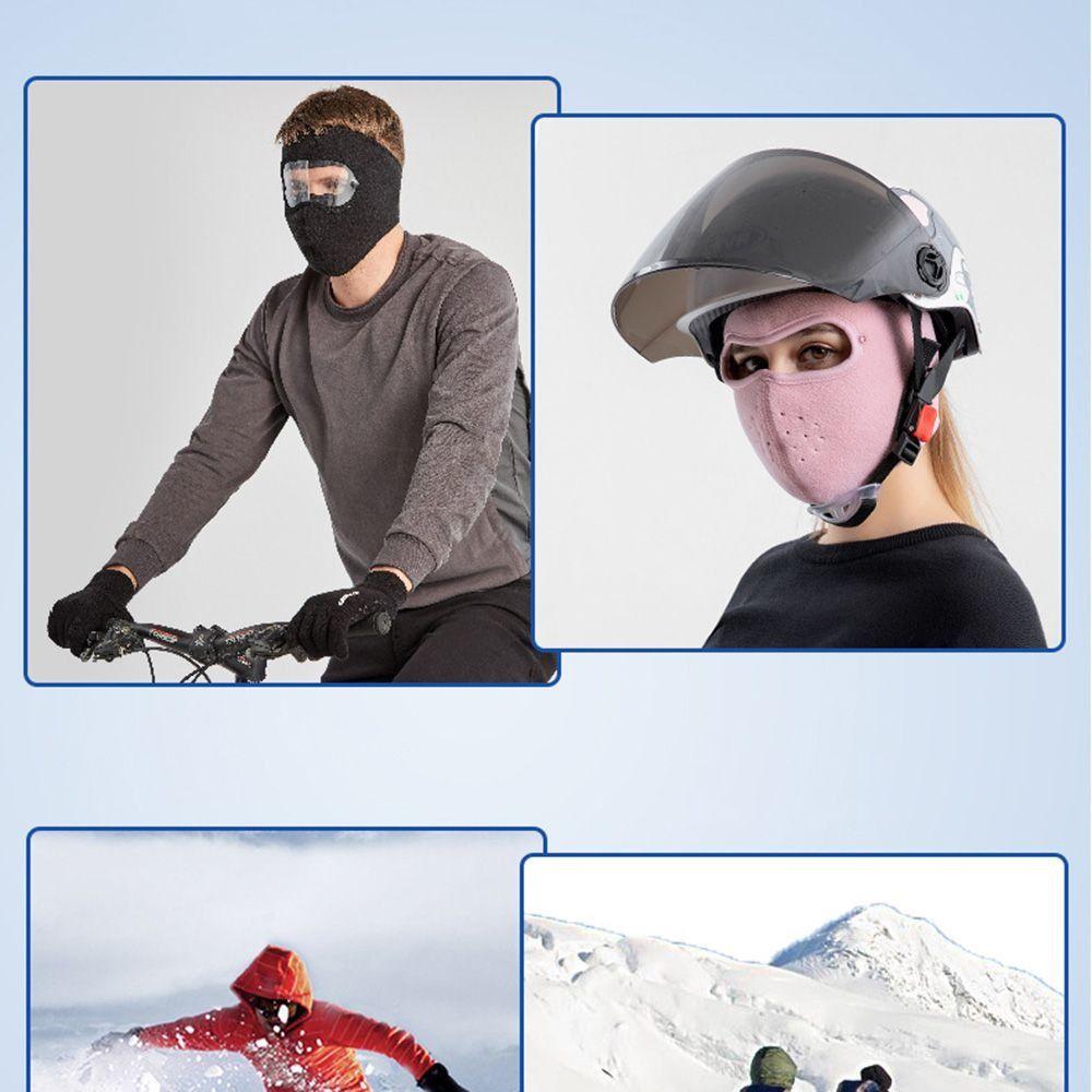 Лыжные маски HD экран ветрозащитные маски для лица дышащие шапки очки против запотевания велосипедное снаряжение
