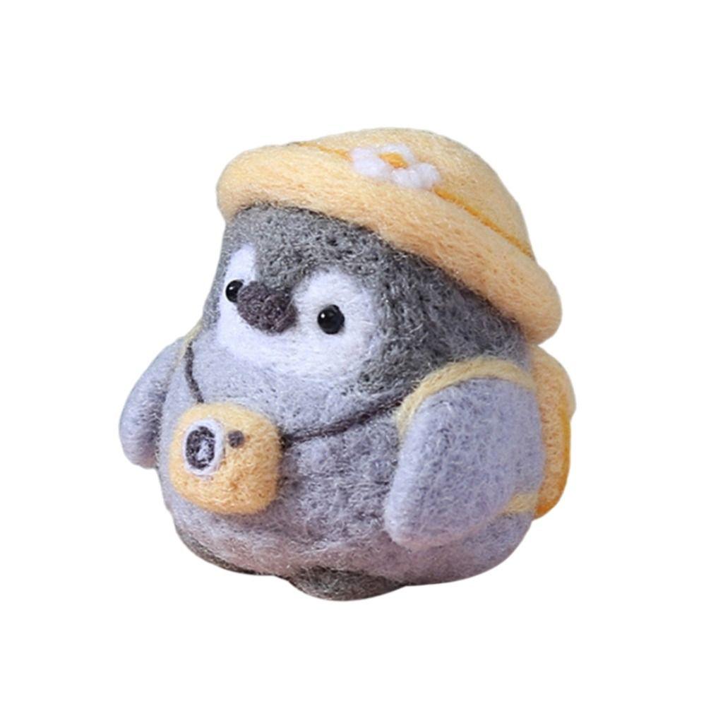 Handmade Material Kit Felting Starter Kit Animal DIY Wool Felt Materials Set Needle Felting Kit