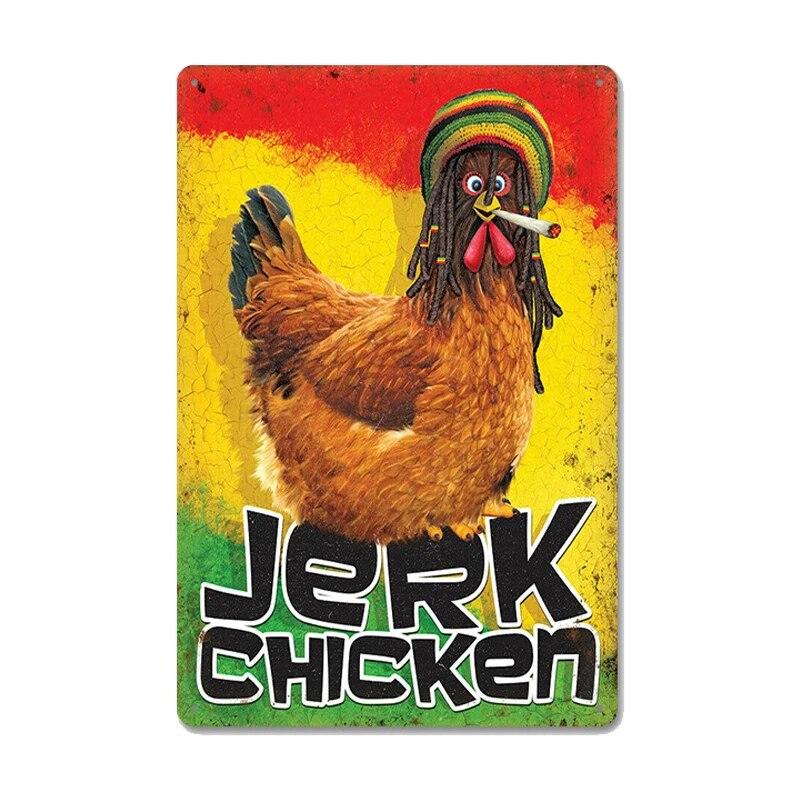 Оловянные знаки с цыплятами, металлический винтажный постер, петух, куриные яйца, ретро-налет, настенные наклейки, живопись для двери фермы, домашний декор