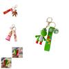 Princess Peach Keychain Super Mario Bros Nintendo Pendant Bag Charm