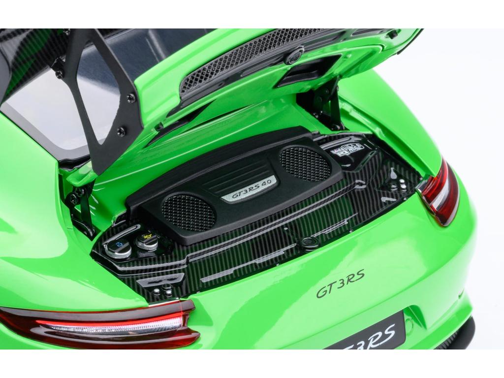 AUTOart Porsche 911 GT3 RS Weissach Package Finished Model 78179 1/18 (991.2) (Green/Carbon Black)