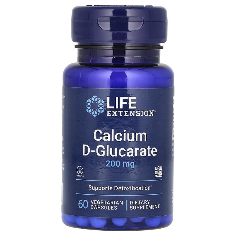 Calcium D-Glucarate, 200 mg, 60 Vegetarian Capsules