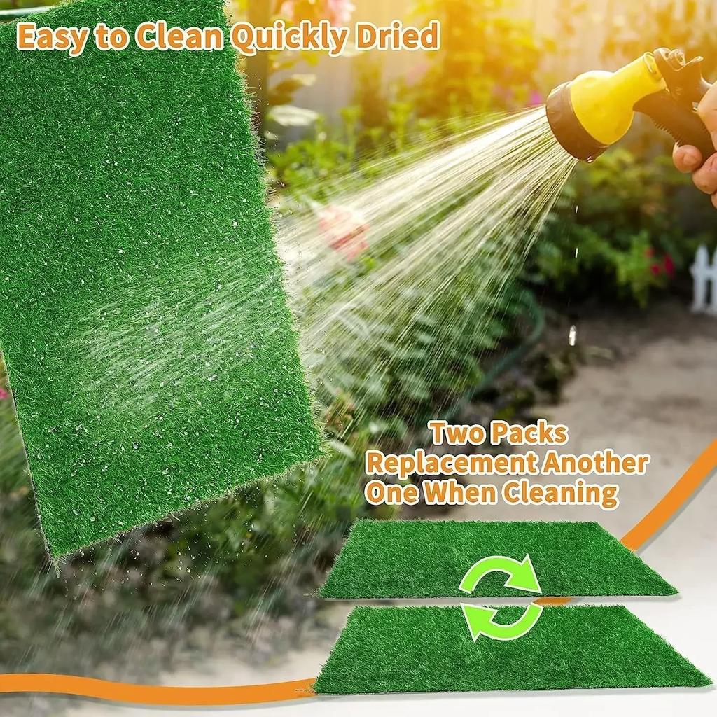 Искусственный газон для приучения щенков к туалету, многоразовый травяной коврик, замена газона, уличный газонный коврик, легко чистить для балкона, сада