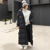 Women's Length Down Padded Jacket Coat Winter Loose Hooded Thick Warm Parkas