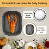 2PCS Air Fryer Accessories for Ninja 9.5L/10QT Dual Drawer AF400 AF451 DZ401 DZ550 DZ302/Tower T17088 Air Fryer Silicone Liners