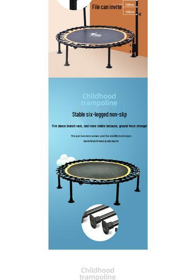 Kids Indoor Trampoline with Safety Net - Eco-Friendly and Durable Bouncing Bed