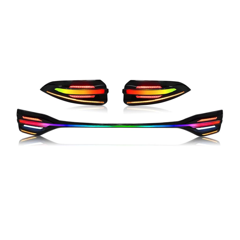 RGB Задний фонарь в сборе HCMOTIONZ для Toyota Corolla 2019-2024 с дизайном Porsche