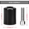 Motorcycle Handlebar Grips MTB Bar Ends Plugs for Kawasaki Z800 Z1000 Z900 Z750 Z650 Z300 (Black)