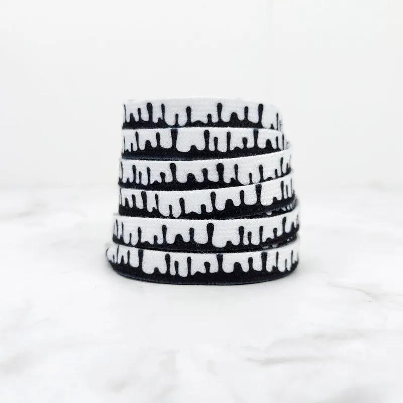 Fashion Rainbow Ice Cream Shoelace Flat Shoe Laces Cream Macaron Shoelaces for Sneakers 120/140/160cm Shoes Strings Accesories