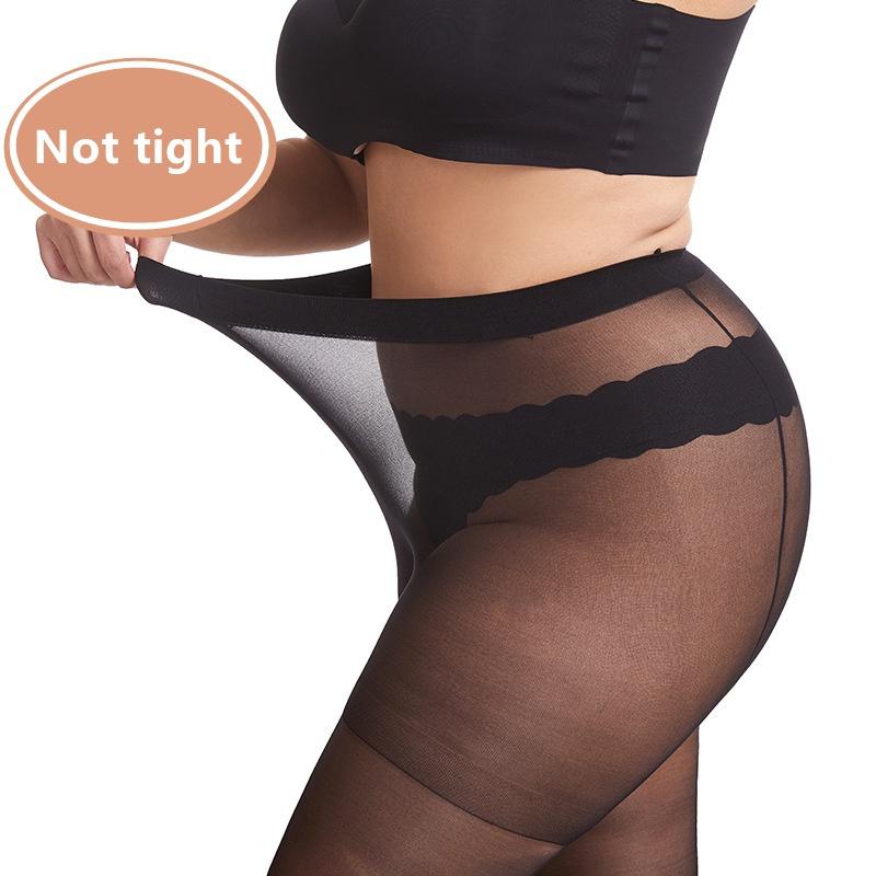 Plus Size Pantyhose Large Size Thin Stretch Stockings XXL Fat Tights Oversized Leggings