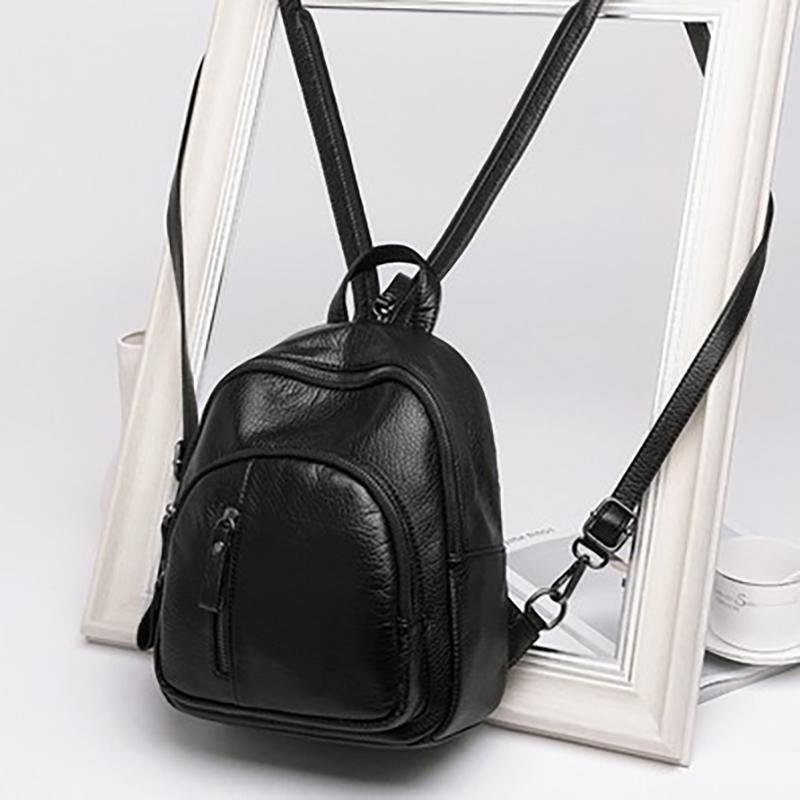 Anti-Theft Soft Pu Leather Backpack Women Vintage Shoulder Bag Ladies Mini Travel Backpack School Bags Girls