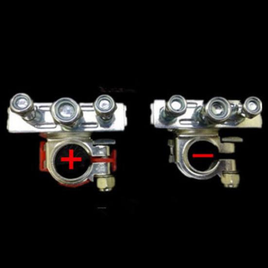 2Pcs Positive Negative Van Vehicle Car Truck Terminals Battery Connectors Clamps