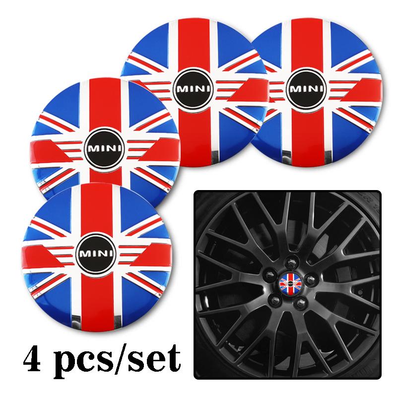 4Pcs Car Emblem Wheel Hub Center Cap Stickers Rim Badge Cover For Mini F54 F55 F56 F57 F60 R50 R53 R55 R56 R57 R58 R59 R60 R61 vhdsg88