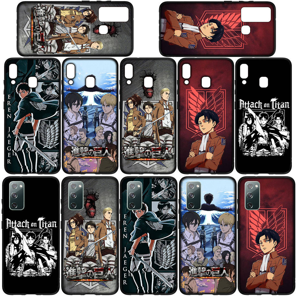 Чехол для телефона Samsung Galaxy S25 S24 S23 iPhone 16 15 Xiaomi Redmi Note 14 13 12 16E X 11 Pro Max Moto Huawei Attack On Titan Eren Jaeger аниме-чехол