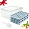 Round Ice Cube Tray Set 3 Trays 1 Ice Bin And Scoop Upgraded Ice Trays Circle Ice Cube Mold Tray for Cocktail Whiskey Coffee 6