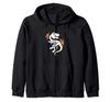 Flower Dinosaur Zip Hoodie Fan.