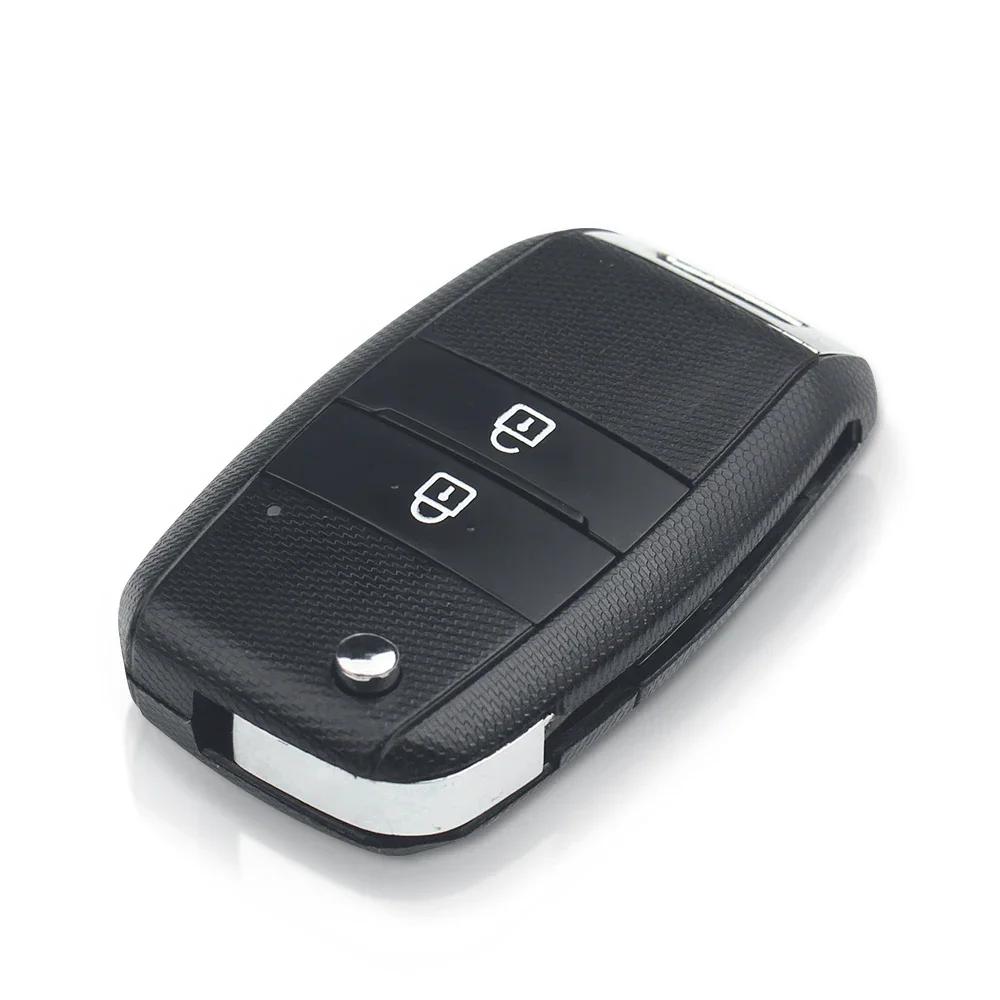 Чехол-брелок для ключа автомобиля S 2/3/4 кнопки для Kia K2 K3 K5 Ceed Rio Carens Cerato Sportage Optima Forte Toy40 Hyn14 Hyn18