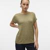 Brianna Mottled Knit T-shirt with Rolled-up Sleeves Woman VERO MODA
