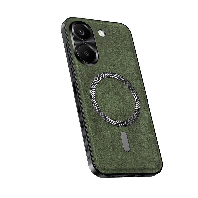 Применимо к Xiaomi POCO X8Pro металлический объектив магнитный чехол для мобильного телефона кожаный узор Xiaomi POCOF8Pro защитный чехол